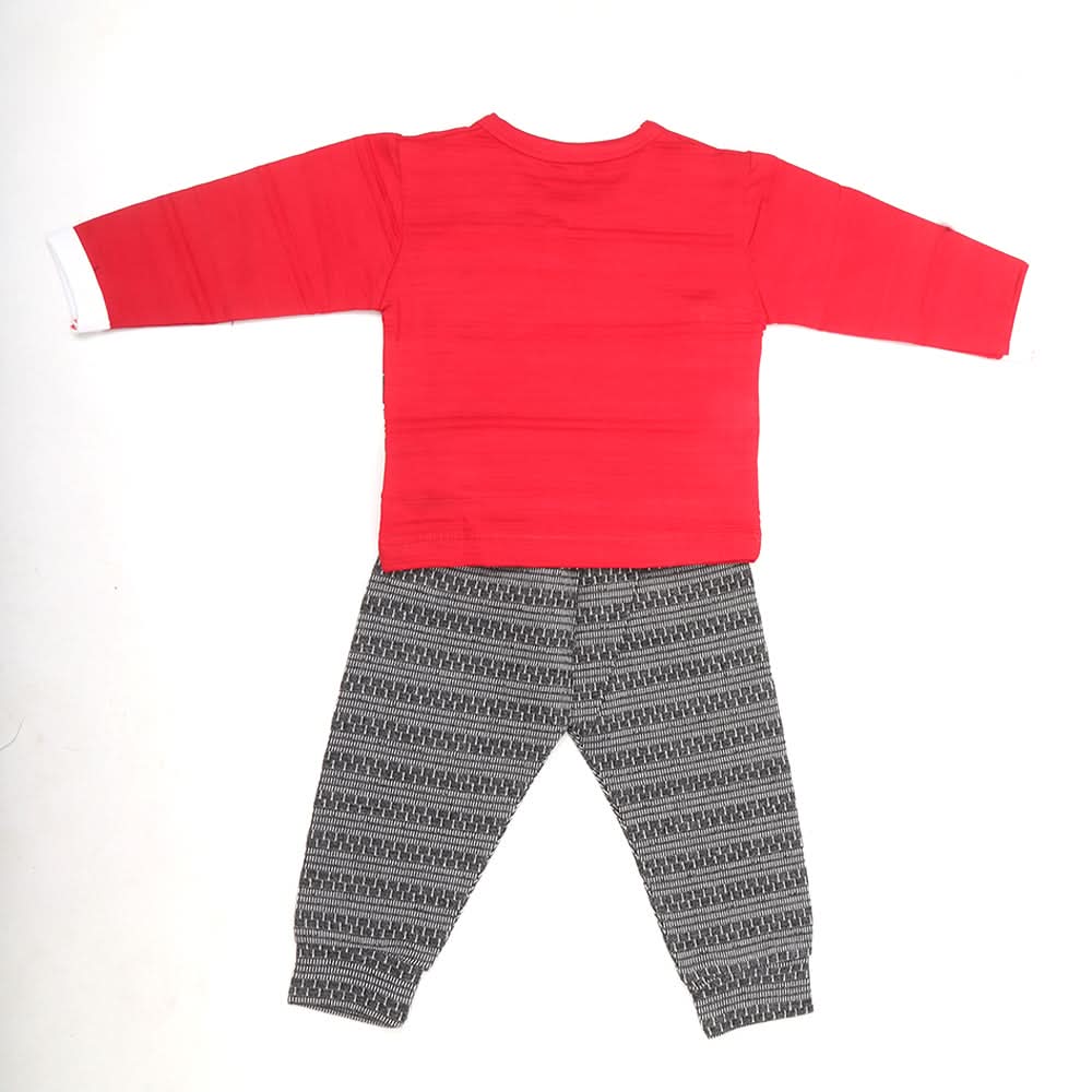 Newborn Boys Full Sleeves Suit - Red, Kids, NB Boys Sets And Suits, Chase Value, Chase Value