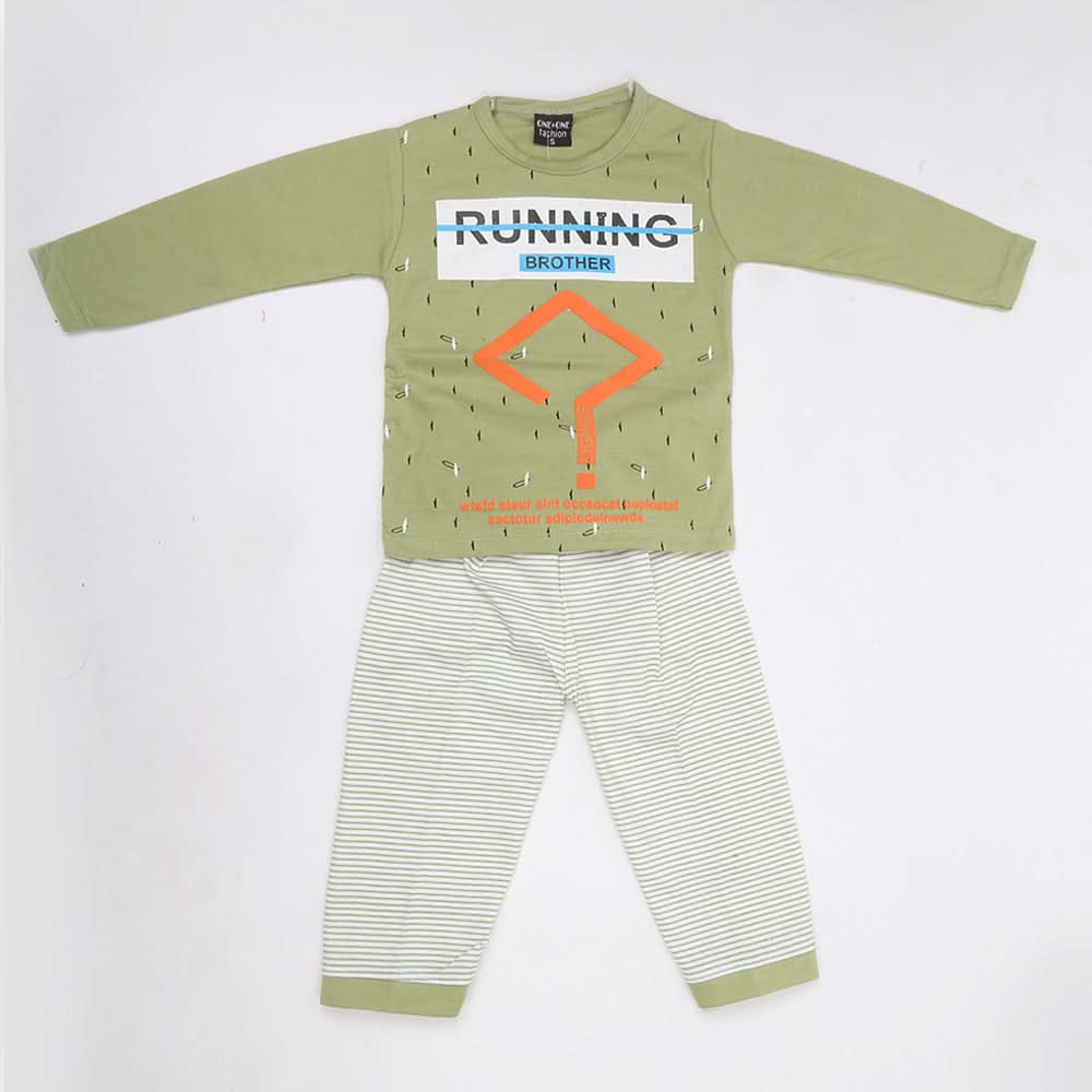 Boys Pajama Suit - Green, Kids, Boys Sets And Suits, Chase Value, Chase Value