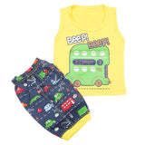 Boys Half Sleeves Sando Suit - Yellow, Kids, Boys Sets And Suits, Chase Value, Chase Value