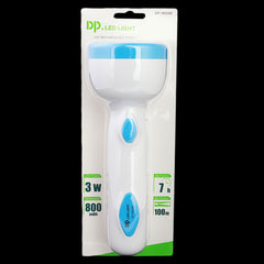 LED Rechargeable Torch Light (DP-9034) - Blue, Home & Lifestyle, Emergency Lights & Torch, Chase Value, Chase Value