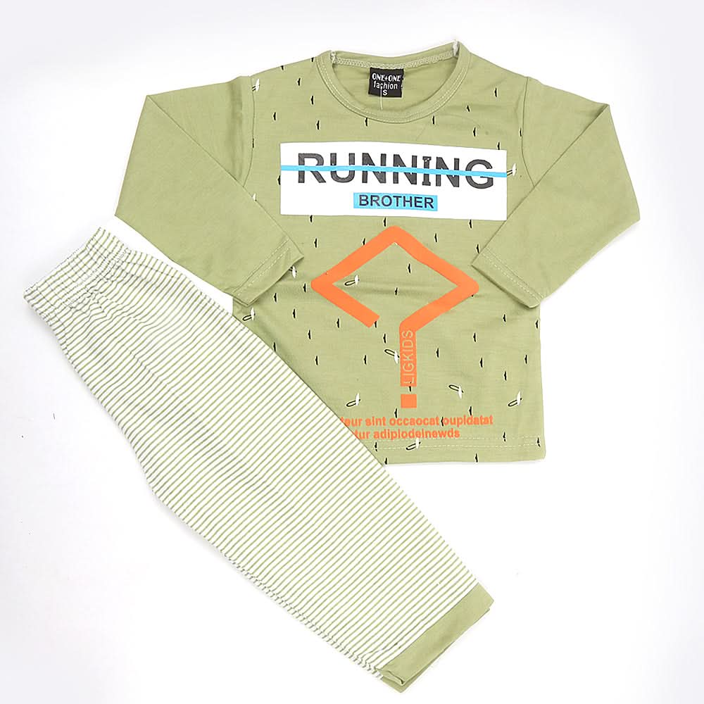 Boys Pajama Suit - Green, Kids, Boys Sets And Suits, Chase Value, Chase Value