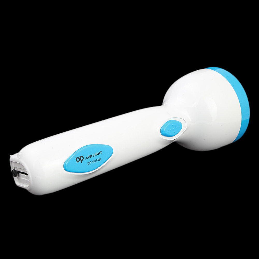 LED Rechargeable Torch Light (DP-9034) - Blue, Home & Lifestyle, Emergency Lights & Torch, Chase Value, Chase Value