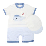 Newborn Boys Turkish Romper - Steel Blue, Kids, NB Boys Rompers, Chase Value, Chase Value
