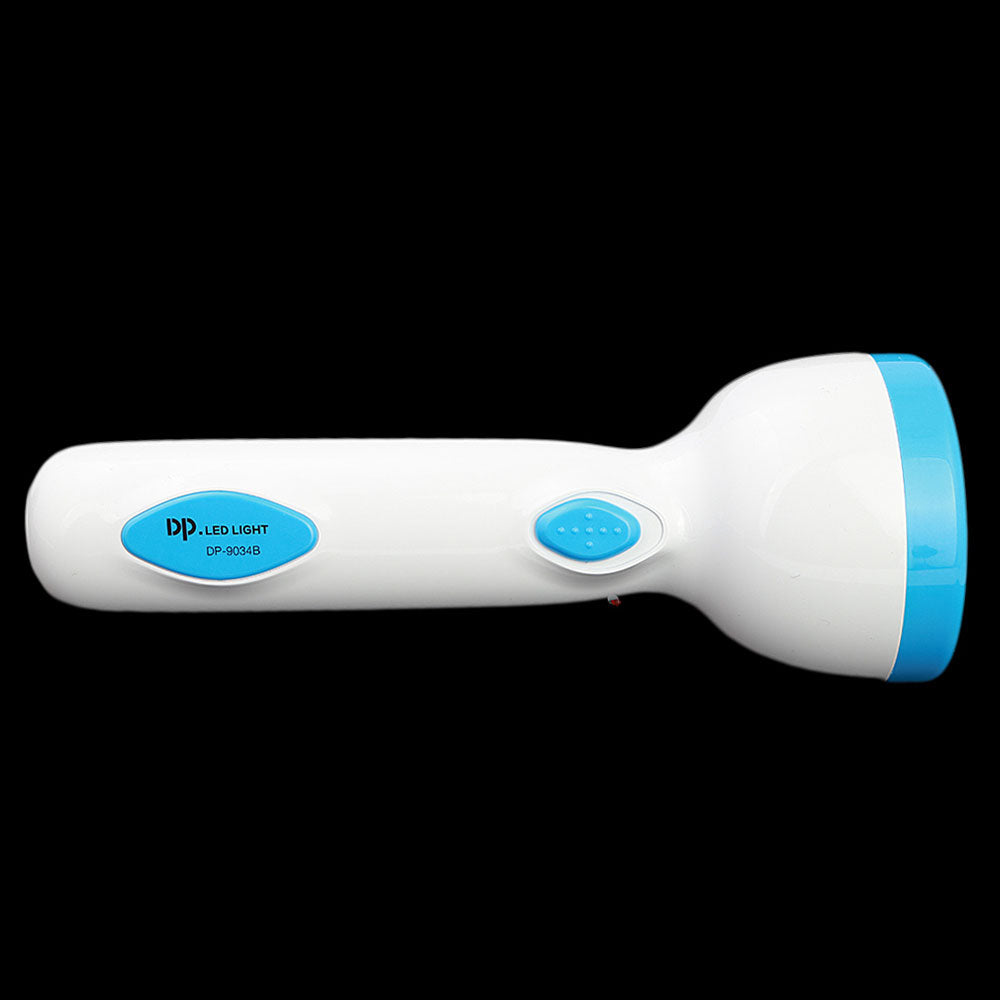 LED Rechargeable Torch Light (DP-9034) - Blue, Home & Lifestyle, Emergency Lights & Torch, Chase Value, Chase Value