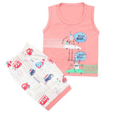 Boys Half Sleeves Sando Suit - Peach, Kids, Boys Sets And Suits, Chase Value, Chase Value