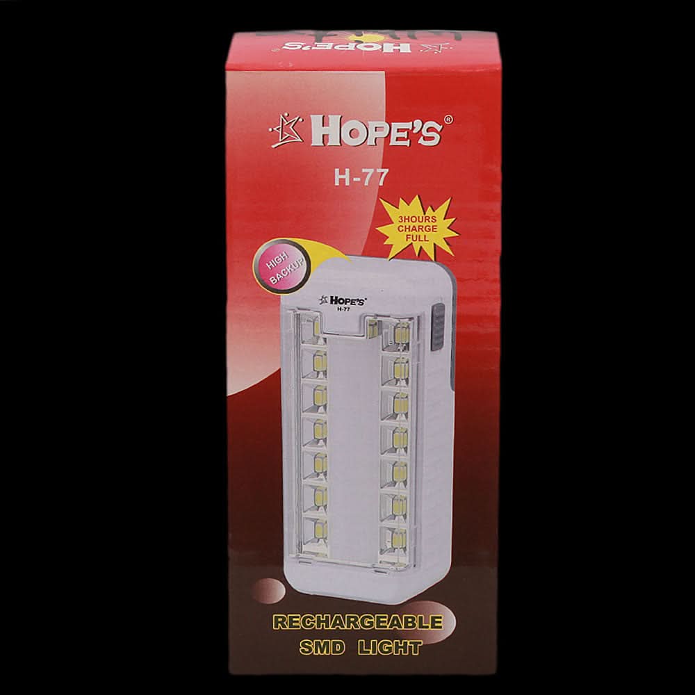 Rechargeable LED Light (H-77) - Red, Home & Lifestyle, Emergency Lights & Torch, Chase Value, Chase Value
