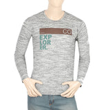 Men's Full Sleeves Twisted T-Shirt - Grey, Men, T-Shirts And Polos, Chase Value, Chase Value