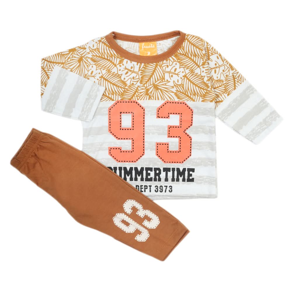 Newborn Boys Full Sleeves Suit - Mustard, Newborn Boys Sets & Suits, Chase Value, Chase Value