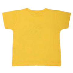 Newborn Boys Round Neck Half Sleeves T-Shirt - Yellow, Kids, Newborn Boys Shirts And T-Shirts, Chase Value, Chase Value