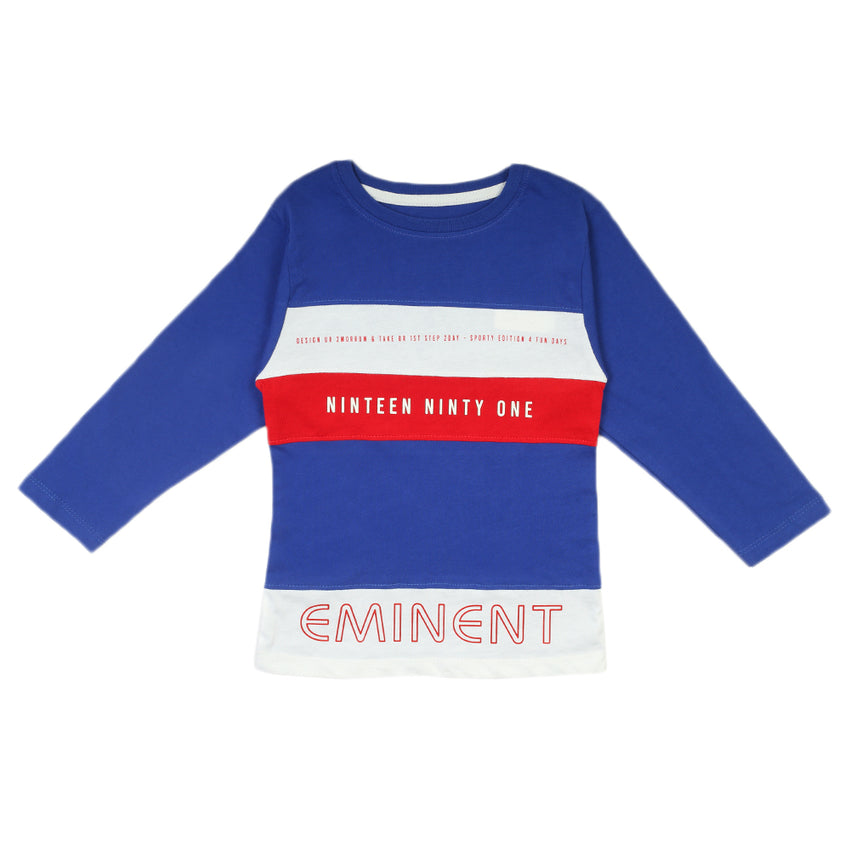 Eminent Boys Full Sleeves T-Shirt - Royal Blue, Boys T-Shirts, Eminent, Chase Value