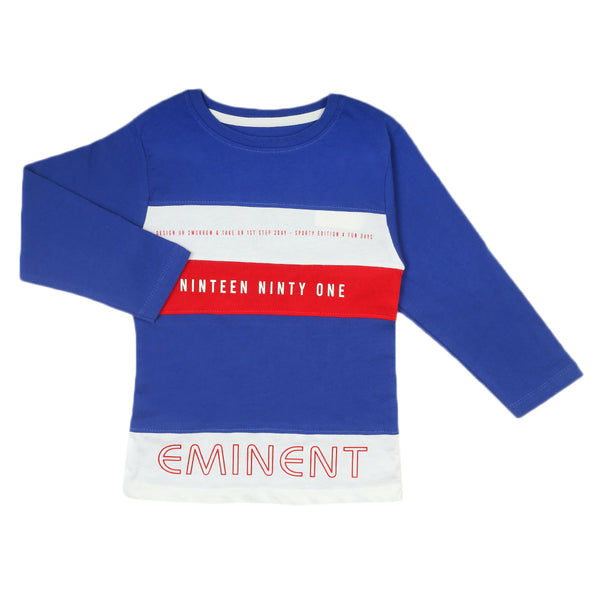 Eminent Boys Full Sleeves T-Shirt - Royal Blue, Boys T-Shirts, Eminent, Chase Value