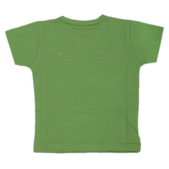 Newborn Boys Round Neck Half Sleeves T-Shirt - Green, Kids, New Born Boys Shirts And T-Shirts, Chase Value, Chase Value