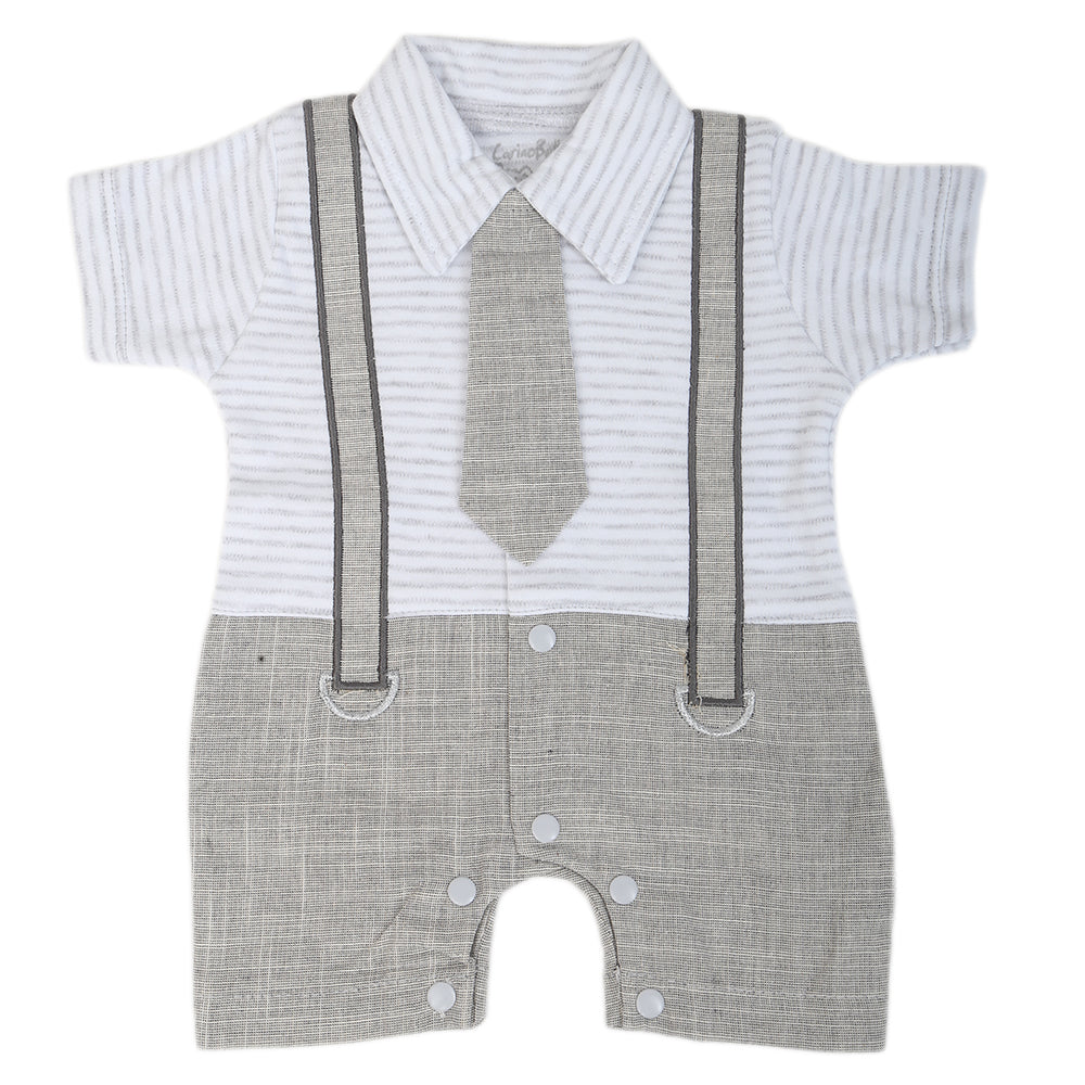 Newborn Boys Turkish Romper - Grey, Kids, NB Boys Rompers, Chase Value, Chase Value