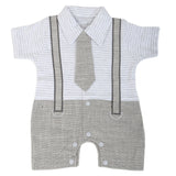 Newborn Boys Turkish Romper - Grey, Kids, NB Boys Rompers, Chase Value, Chase Value