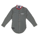 Boys Cotton Casual Shirt Full Sleeves - Grey, Kids, Boys Shirts, Chase Value, Chase Value