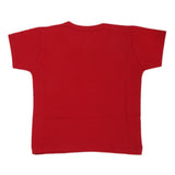Newborn Boys Round Neck Half Sleeves T-Shirt - Red, Kids, New Born Boys Shirts And T-Shirts, Chase Value, Chase Value