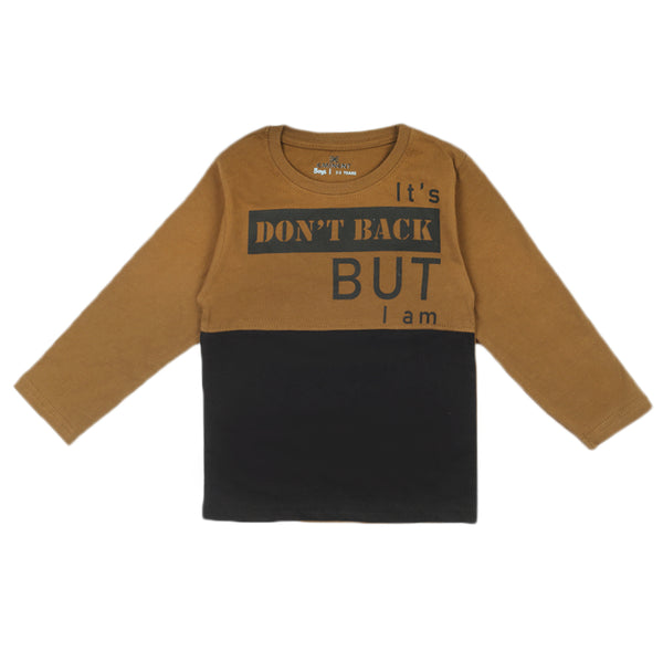 Eminent Boys Full Sleeves T-Shirt - Brown, Boys T-Shirts, Eminent, Chase Value