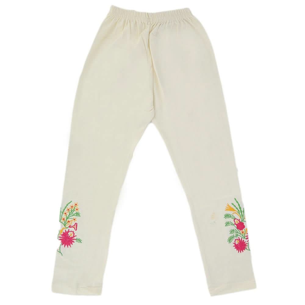 Girls Embroidered Tights - Off White, Kids, Tights Leggings And Pajama, Chase Value, Chase Value
