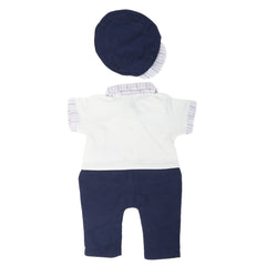 Newborn Boys Turkish Romper - Navy Blue, Kids, NB Boys Rompers, Chase Value, Chase Value