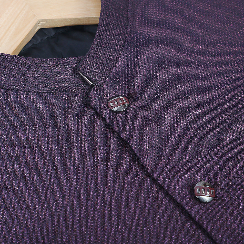 Men's Waist Coat Fancy Suit - Purple, Men, Waist Coats, Chase Value, Chase Value