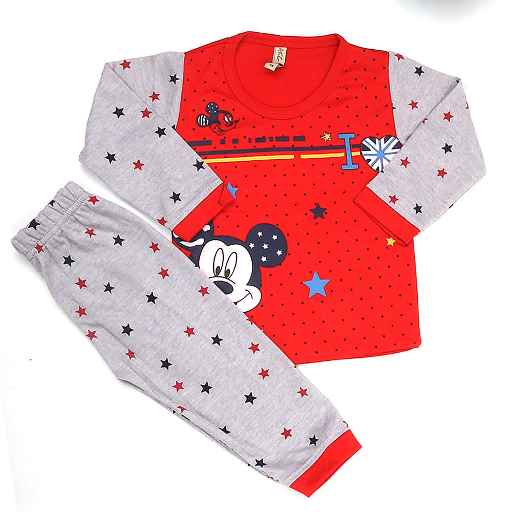 Boys Pajama Suit - Red, Kids, Boys Sets And Suits, Chase Value, Chase Value