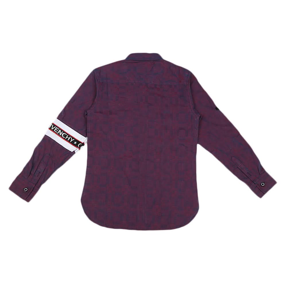 Boys Cotton Casual Shirt Full Sleeves - Purple, Kids, Boys Shirts, Chase Value, Chase Value