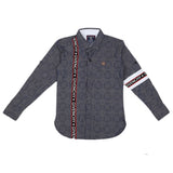 Boys Cotton Casual Shirt Full Sleeves - Grey, Kids, Boys Shirts, Chase Value, Chase Value