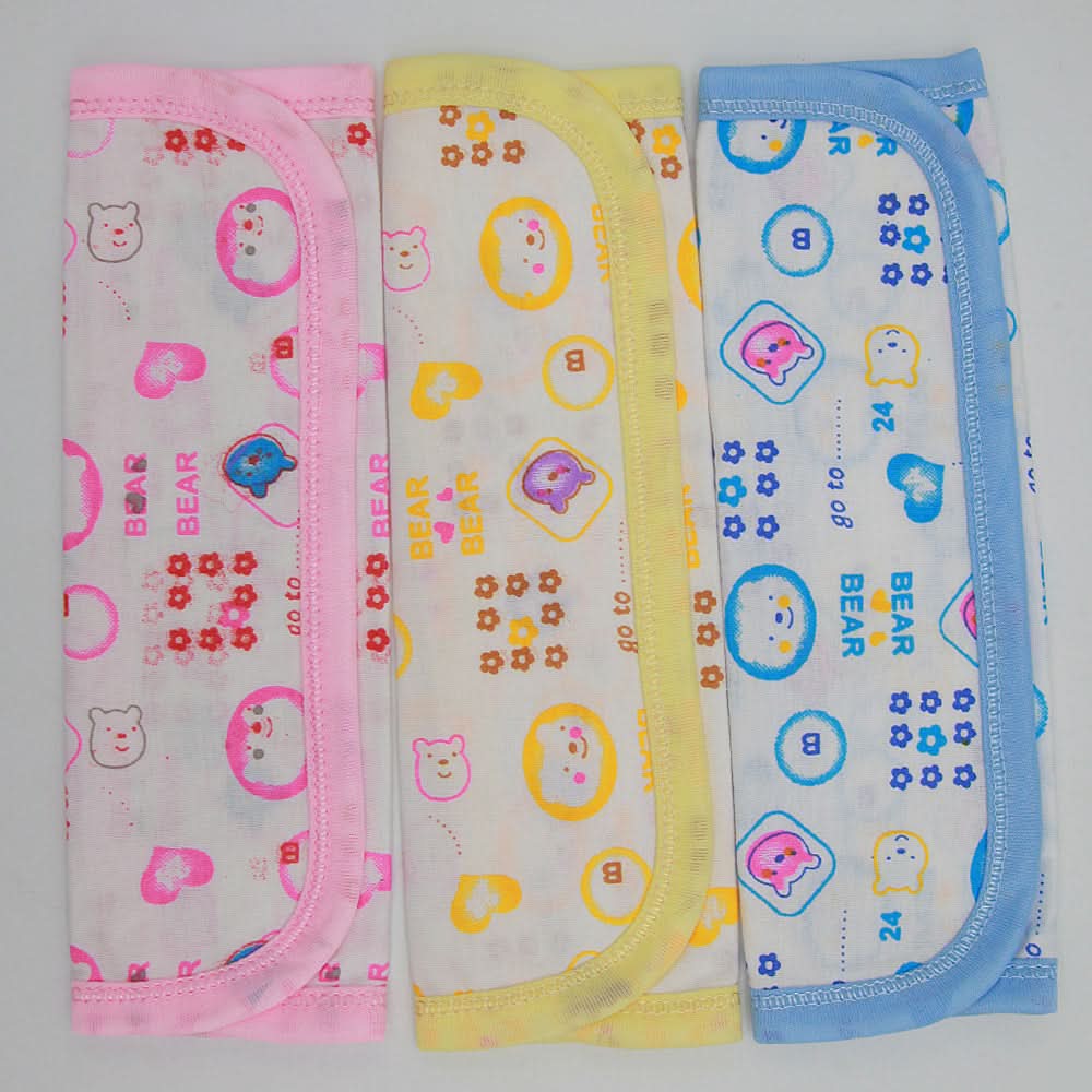 Newborn Face Towel 3 Pcs - Multi, Kids, Towels, Chase Value, Chase Value