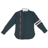 Boys Cotton Casual Shirt Full Sleeves - Green, Kids, Boys Shirts, Chase Value, Chase Value