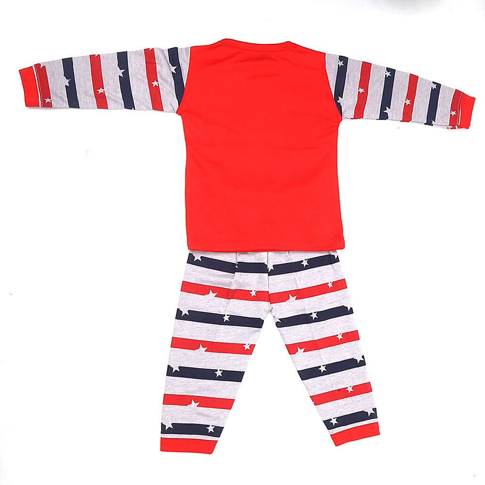 Boys Pajama Suit - Red, Kids, Boys Sets And Suits, Chase Value, Chase Value