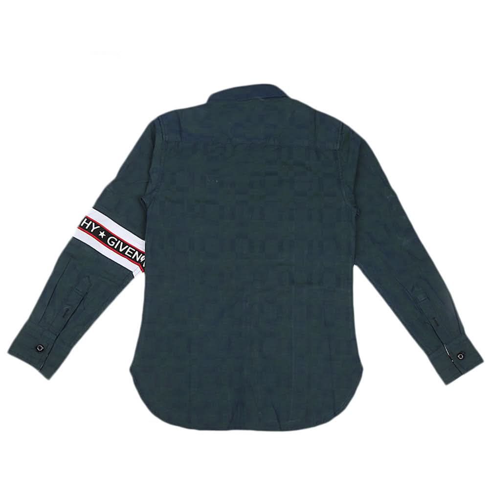 Boys Cotton Casual Shirt Full Sleeves - Green, Kids, Boys Shirts, Chase Value, Chase Value