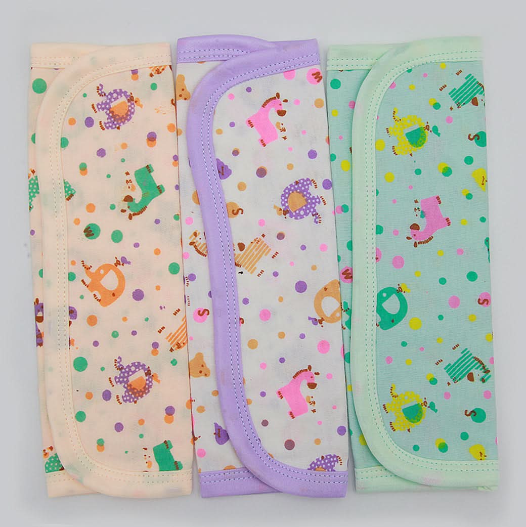 Newborn Face Towel 3 Pcs - Multi, Kids, Towels, Chase Value, Chase Value