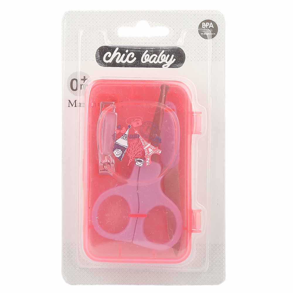 Chic Baby Manicure Set 4 Pcs - Pink, Kids, Baby Care, Chase Value, Chase Value