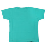 Newborn Boys Round Neck Half Sleeves T-Shirt - Green, Kids, NB Boys Shirts And T-Shirts, Chase Value, Chase Value