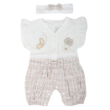 Newborn Girls Turkish Romper - Light Brown, Kids, NB Girls Rompers, Chase Value, Chase Value