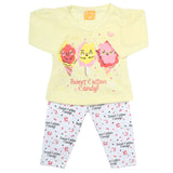 Newborn Girls Full Sleeves Suit - Lemon, Newborn Girls Sets & Suits, Chase Value, Chase Value
