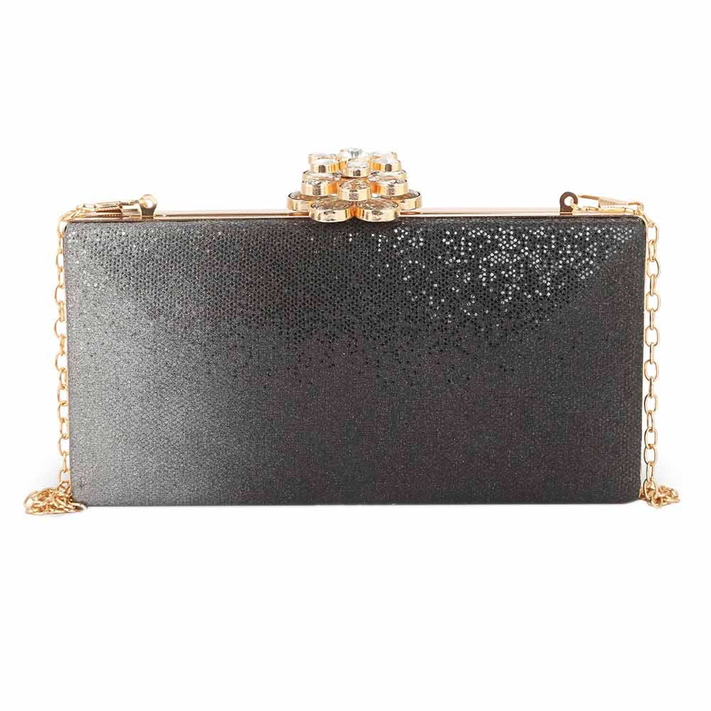 Women's Bridal Clutch XS-400 (SH76) - Black, Women, Clutches, Chase Value, Chase Value