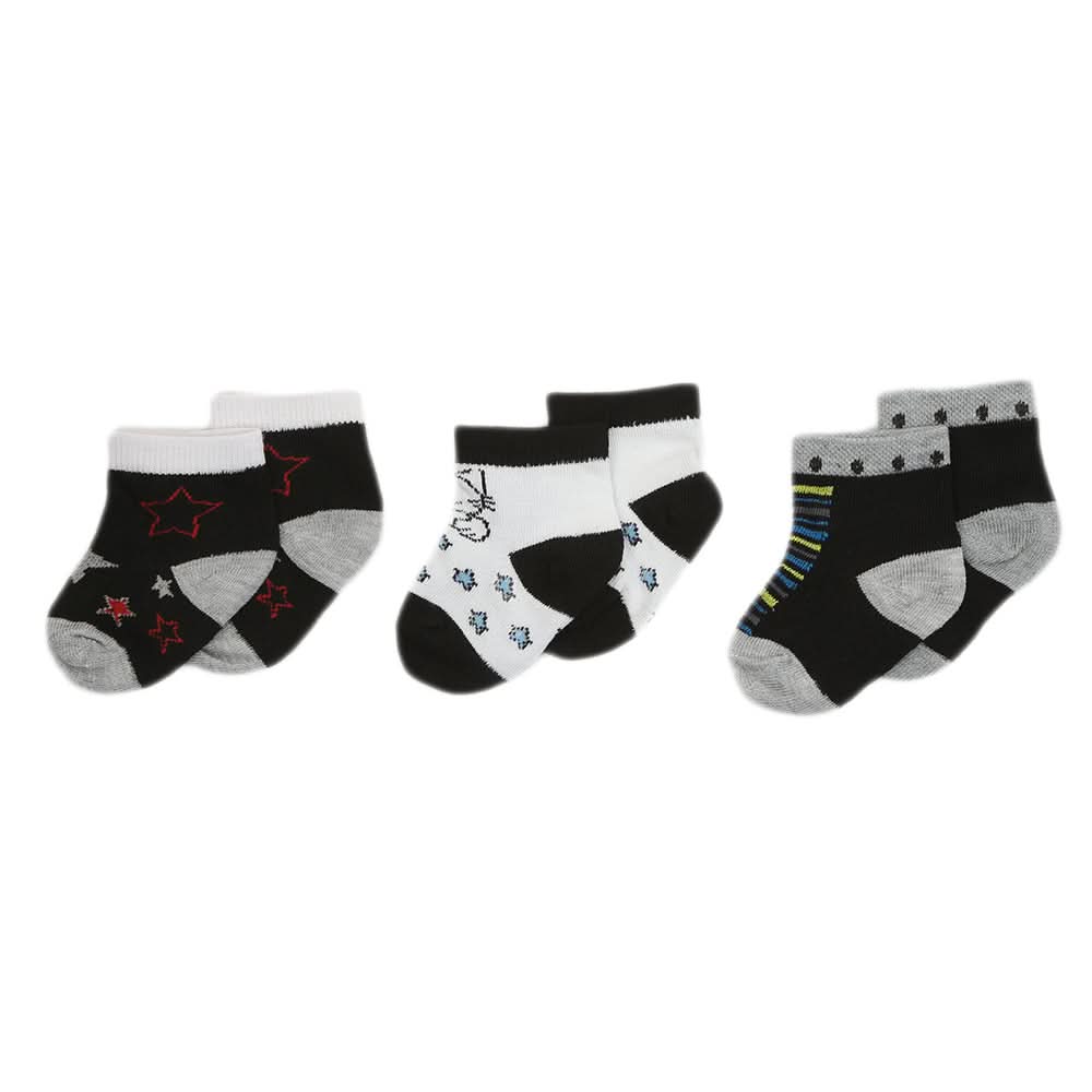 Kids 3 Pieces Dark Socks - Multi, Kids, Girls Socks, Chase Value, Chase Value