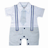 Newborn Boys Turkish Romper - Light Blue, Kids, NB Boys Rompers, Chase Value, Chase Value