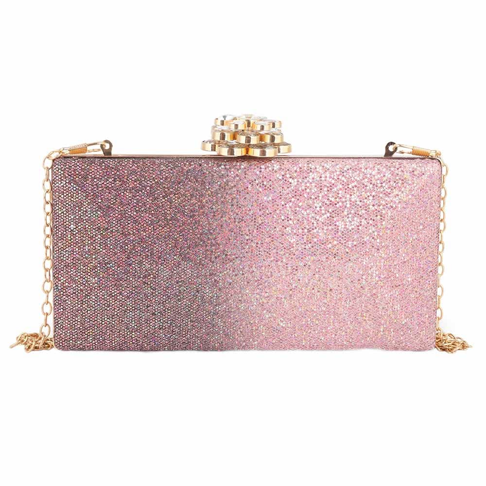 Women's Bridal Clutch XS-400 (SH76) - Pink, Women, Clutches, Chase Value, Chase Value
