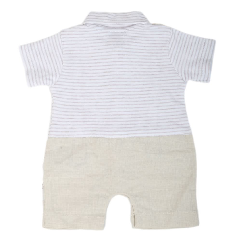 Newborn Boys Turkish Romper - Beige, Kids, NB Boys Rompers, Chase Value, Chase Value