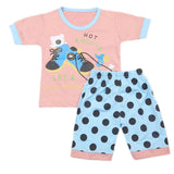 Boys Half Sleeves Short Suit - Tea Pink, Kids, Boys Sets And Suits, Chase Value, Chase Value