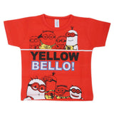 Newborn Boys Round Neck Half Sleeves T-Shirt - Red, Kids, NB Boys Shirts And T-Shirts, Chase Value, Chase Value