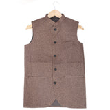 Men's Plain Waist Coat - Dark Brown, Men, Waist Coats, Chase Value, Chase Value