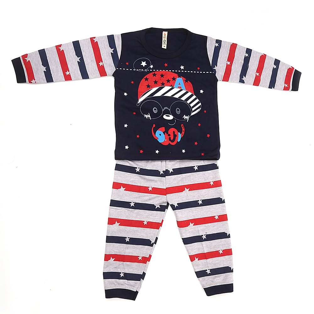 Boys Pajama Suit - Navy Blue, Kids, Boys Sets And Suits, Chase Value, Chase Value