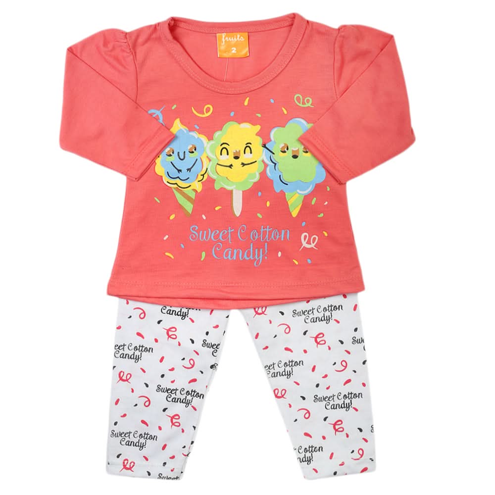 Newborn Girls Full Sleeves Suit - Dark Pink, Newborn Girls Sets & Suits, Chase Value, Chase Value