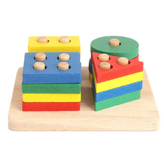 Four Column Shape Matching Toy - Multi - test-store-for-chase-value