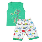 Boys Half Sleeves Sando Suit - Green, Kids, Boys Sando, Chase Value, Chase Value