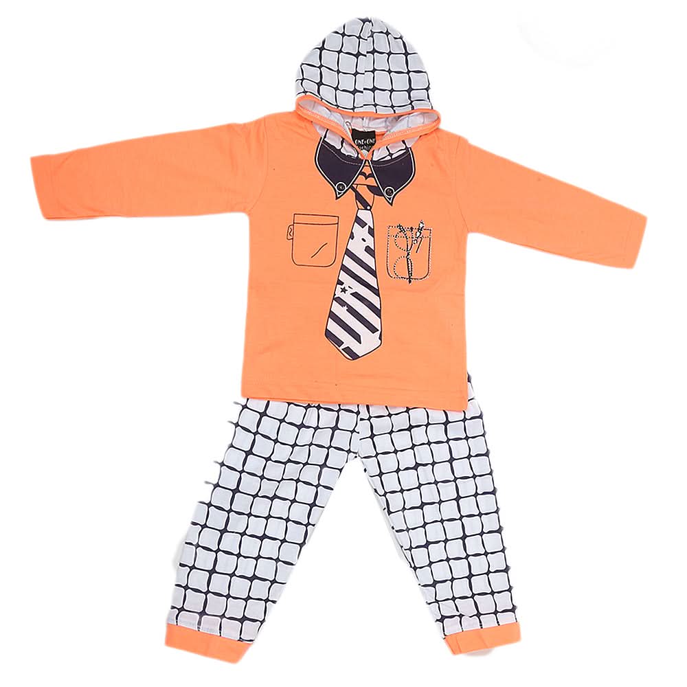 Boys Pajama Suit - Orange, Kids, Boys Sets And Suits, Chase Value, Chase Value