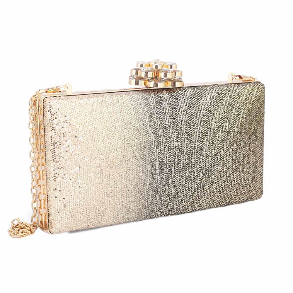 Women's Bridal Clutch XS-400 (SH76) - Golden, Women, Clutches, Chase Value, Chase Value